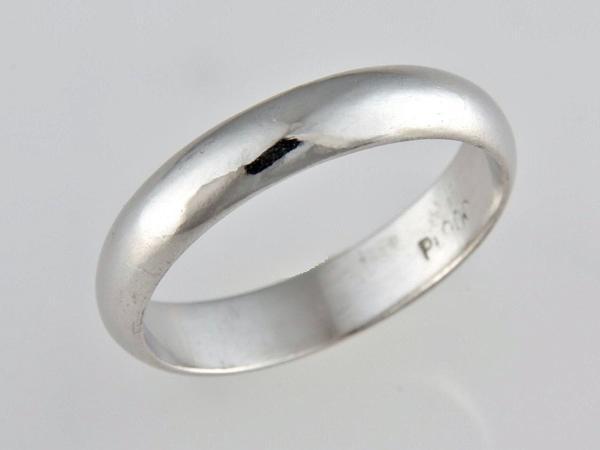 ★☆見て!Pt900プラチナ白金甲丸リング結婚指輪8.5号!MJ-1616拍卖