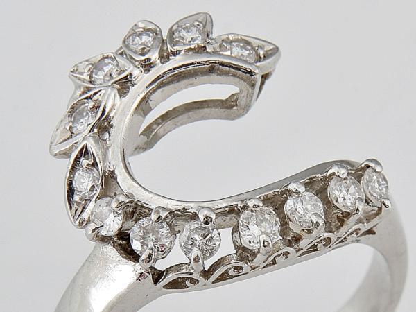 ★☆見て!Pt900ダイヤモンド0.30Ctリング指輪9号!MJ-1667拍卖