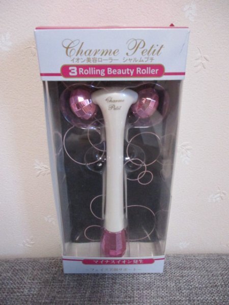 ◆ イオン美容ローラー シャルム プチ(ホワイト/ピンク) ◆ ファイブスター拍卖