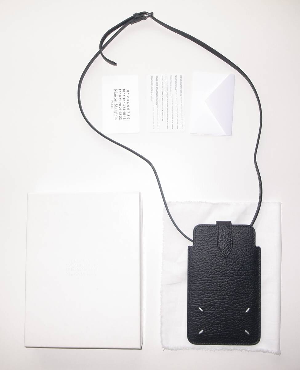 maison margiela マルジェラ Phone Neck Pouch phone case black スマホケース ネックポーチ拍卖