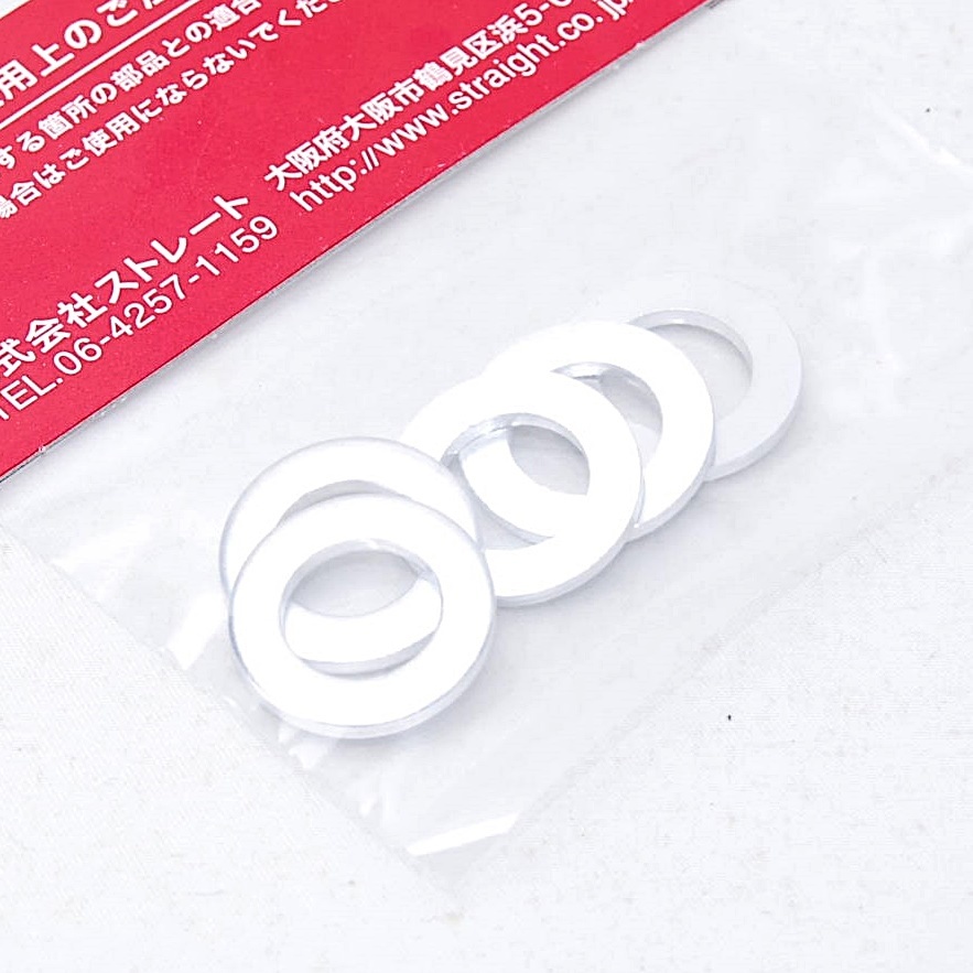 【送料一律110円】 バイク用 ドレンパッキン M12 5個 19-81912 ストレート STRAIGHT 正規品 オイル交換 メンテナンス拍卖