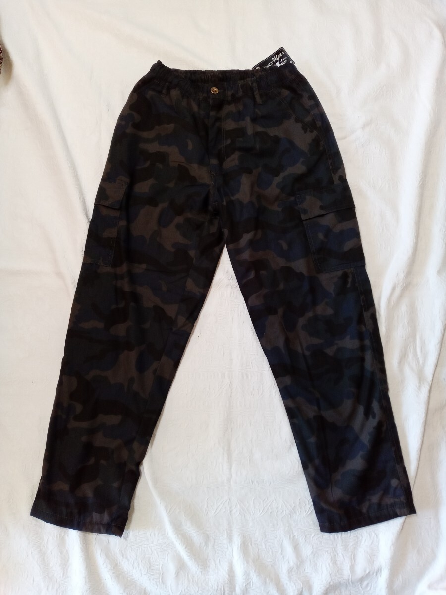 新品 Tnewes Mens メンズ 迷彩内側フリース カーゴパンツ M拍卖