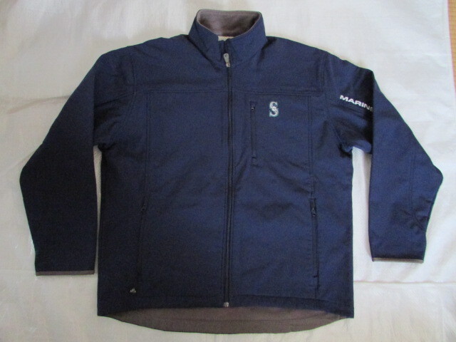 送料無料 使用少なめ きれい XLサイズ Lee シアトル マリナーズ ウインド ウオーム 起毛裏地 ジャンバー コーチ ジャケット リー社製拍卖