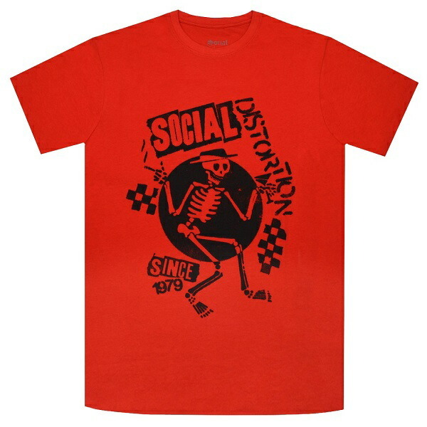 SOCIAL DISTORTION ソーシャルディストーション Speakeasy Checkerboard Tシャツ RED XLサイズ オフィシャル拍卖