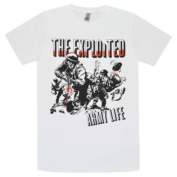 THE EXPLOITED エクスプロイテッド Army Life Tシャツ Lサイズ オフィシャル拍卖