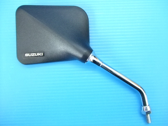 激レア SUZUKI ロゴ ナポレオン スーパーミラー 右側8mm 右 旧車 GT380 GT550 GT750 族車 暴走族 街道レーサー スズキ純正 当時物 新品sub1拍卖