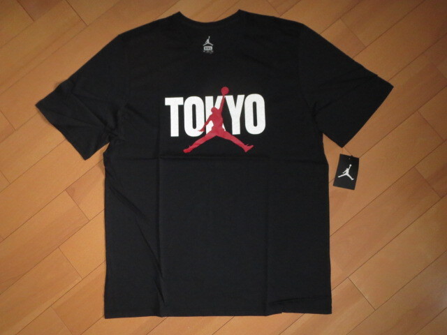 送料無料発送 ナイキ NIKE JORDAN BRAND ジョーダンTOKYO S/S T-shirt ビッグサイズ 人気完売 3XL 黒 正規品 新品未使用タグ付き拍卖