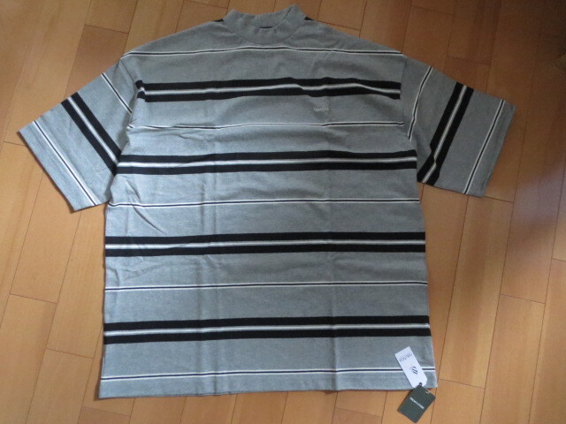 送料無料 特価即決 NAUTICA ノーティカ 肉厚 ボーダーTシャツ ビッグサイズ L XL 灰/黒 正規品 新品未使用 タグ付き(撮影,採寸の為開封)拍卖