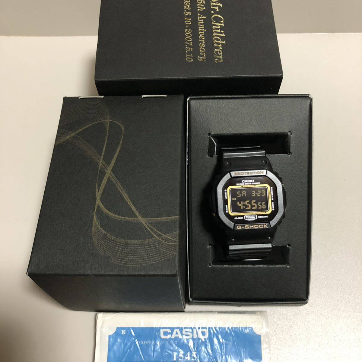 【美品】G-SHOCK × Mr.Children ミスターチルドレン ミスチル DW-5600 15周年 記念 限定 レア 希少 コラボ拍卖
