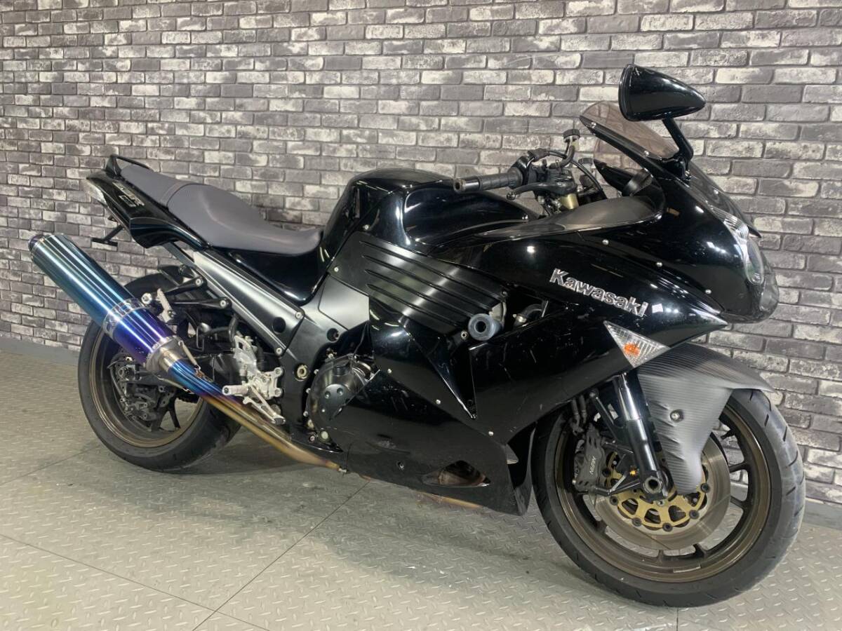☆カワサキ ZZ-R1400 社外マフラー 社外バックステップ 大阪から 大西商会拍卖