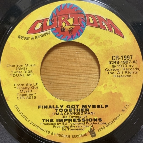 THE IMPRESSIONS FINALLY GOT MYSELF TOGETHER (I'M A CHANGED MAN) / I'LL ALWAYS BE HERE ② 45's 7インチ拍卖