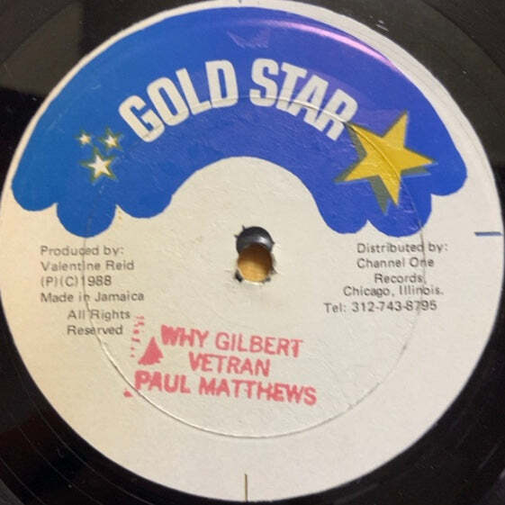 VETRAN PAUL MATTHEWS WHY GILBERT 12インチ シングル拍卖