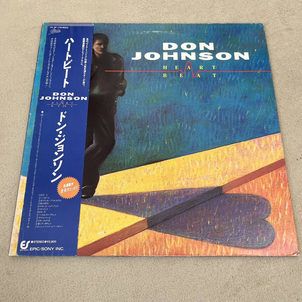 【見本盤国内盤帯付】ドンジョンソン ハートビート DON JOHNSON HEART BEAT / LP レコード / 28 3P 778 / ライナー有 / 洋楽ロックポップス拍卖