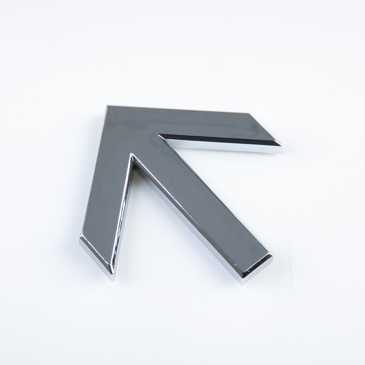 ABS製 立体 矢印マーク 標識 看板 ステッカー シール 両面テープ貼付 1個入#シルバー拍卖