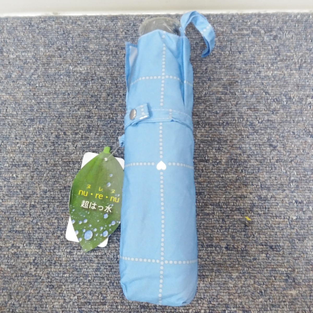 MOONBAT nurenu ムーンバット ヌレヌ レディース 折りたたみ傘 ブルー拍卖