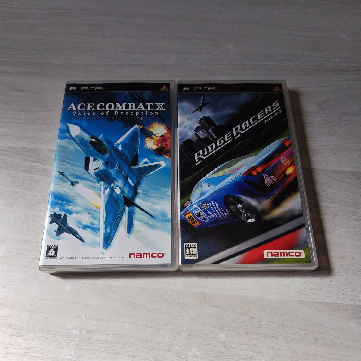 ◯PSP エースコンバットX スカイズ・オブ・デセプション リッジレーサーズ    何本でも同梱OK◯拍卖
