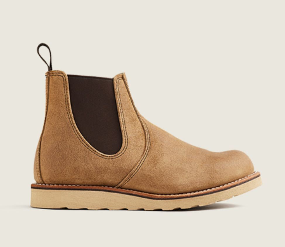 RED WING CLASSIC CHELSEA Hawthorne Muleskinner Roughout【RW3192D】25cm 未使用品拍卖