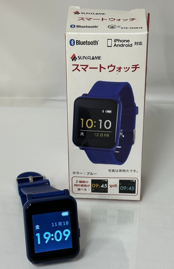 SUNFLAME スマートウォッチ BSM04-BL USED美品拍卖