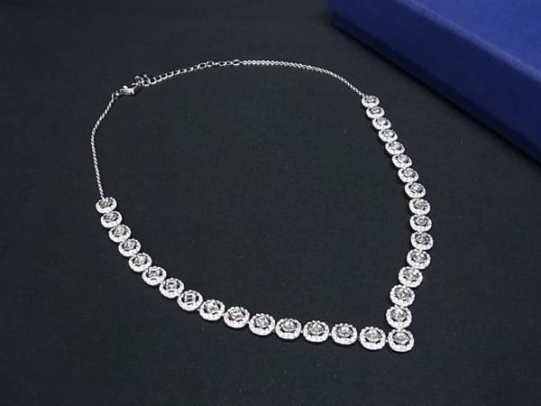 ■新品■未使用■ SWAROVSKI スワロフスキー ラインストーン ネックレス アクセサリー レディース シルバー系 AS8196拍卖