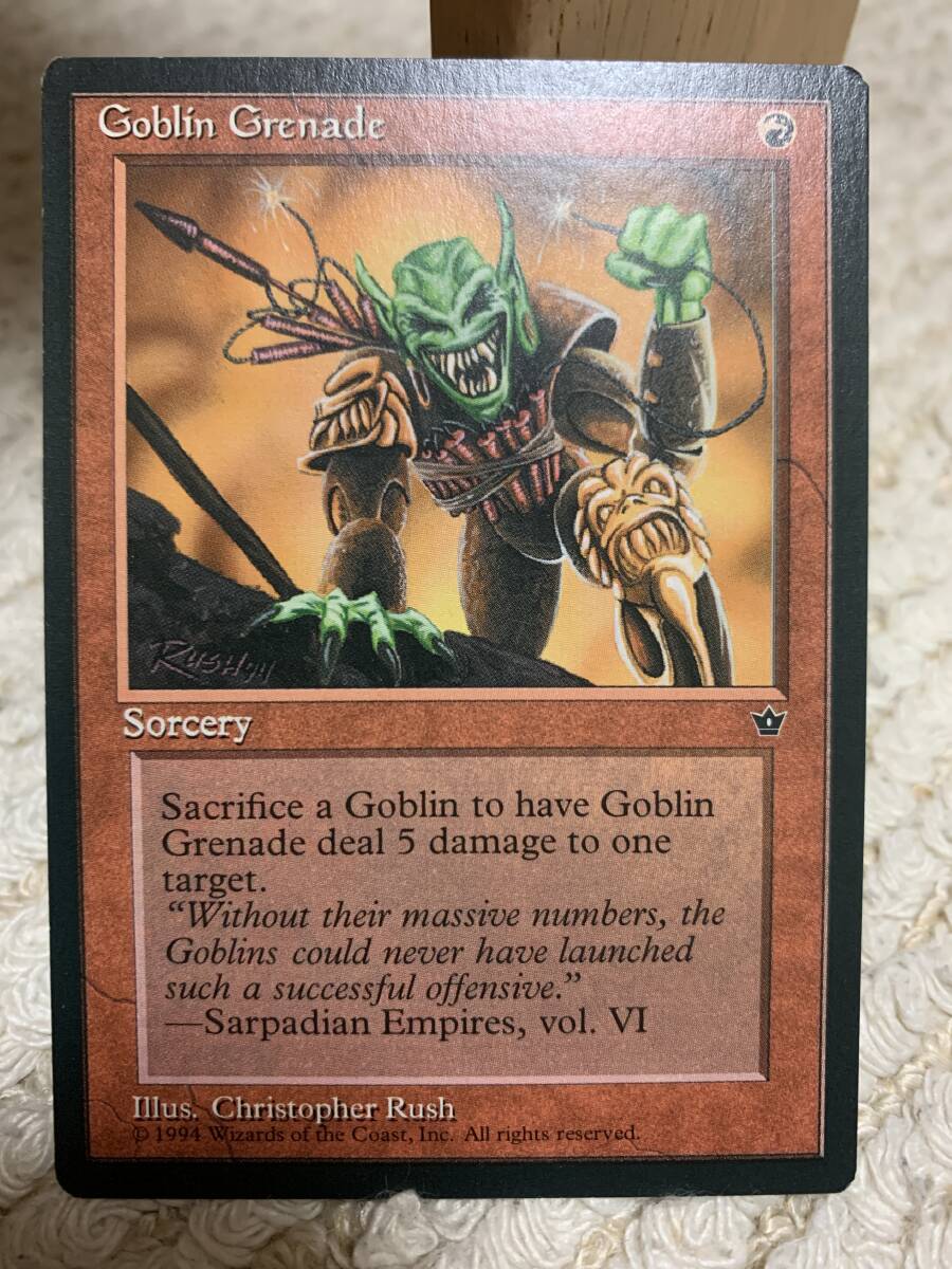 フォールンエンパイア ゴブリンの手投げ弾/Goblin Grenade 英語版 どの絵柄でも大丈夫 1枚の金額拍卖