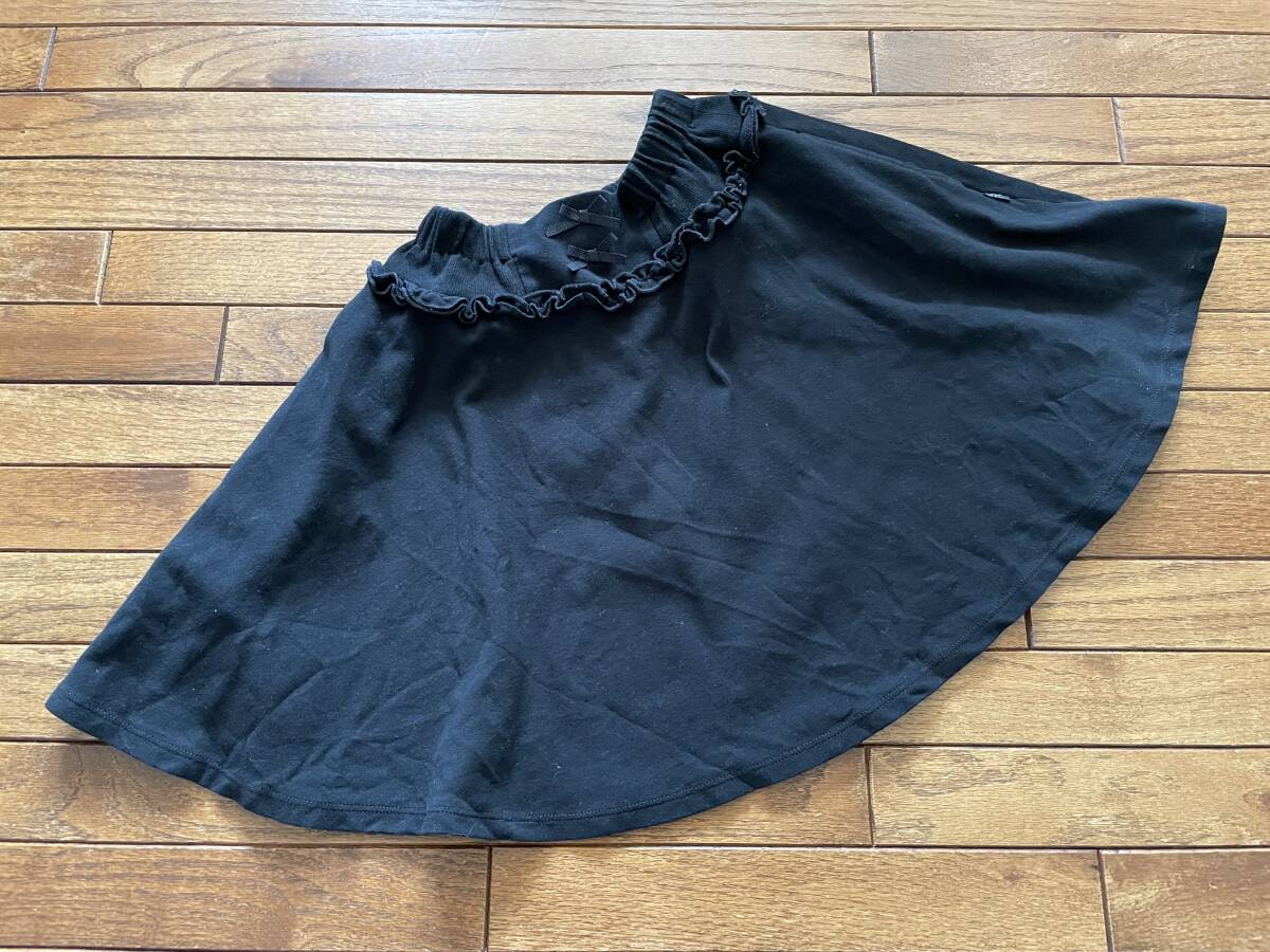 ■美品■組曲 KUMIKYOKU ミニスカート(140~150cm、TM、黒)拍卖