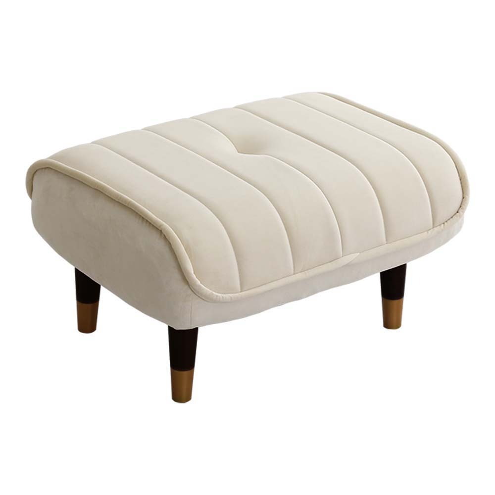 大人かわいいインテリア ベロアカウチソファ オットマン単品【Chammy -チャミー-】SH-07-OKBAO-WHBK ホワイト&ブラック拍卖