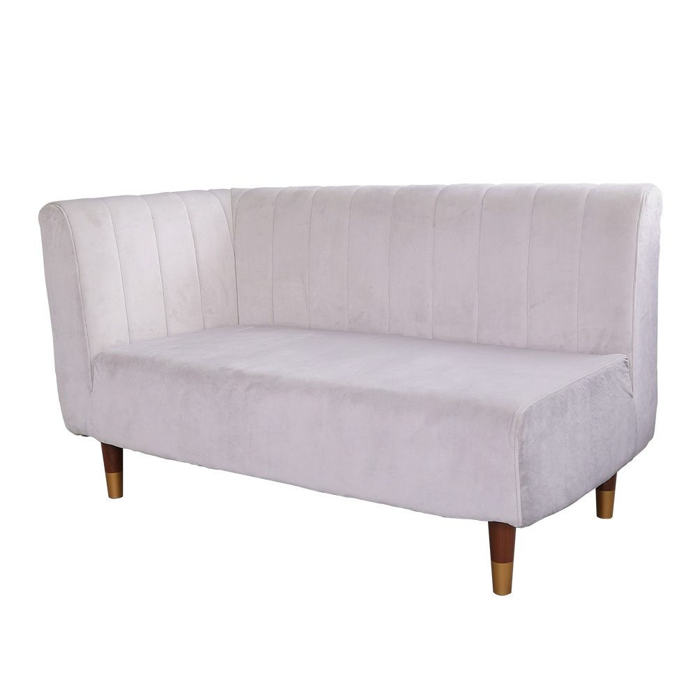 大人かわいいインテリア 片肘2人掛けソファ【Lilou-リルゥ-】SH-07-OKEL2P-GYBR グレー&ブラウン拍卖