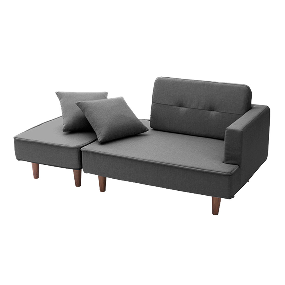 組み合わせ自由なコンパクトカウチソファ 【FLEO-フレオ-】SH-07-OCS-GY グレー拍卖