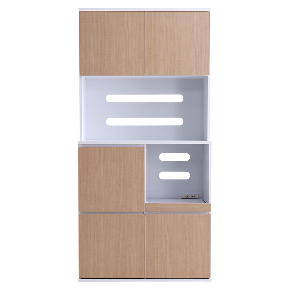 スリム食器棚 79cm幅SPST-1880-OAK オーク拍卖