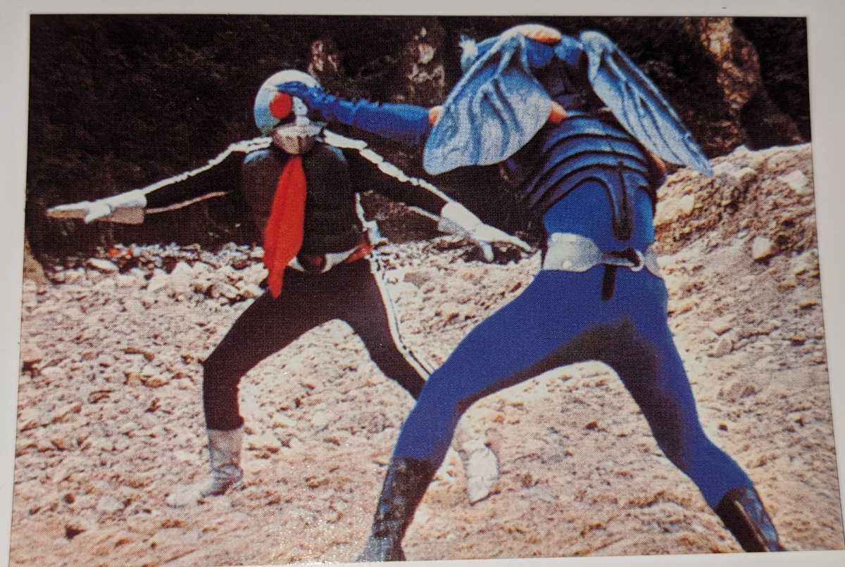 222.ライダーとアブゴメスの戦い カルビー仮面ライダーチップス Calbee ポテトチップス 仮面ライダーカード2003拍卖