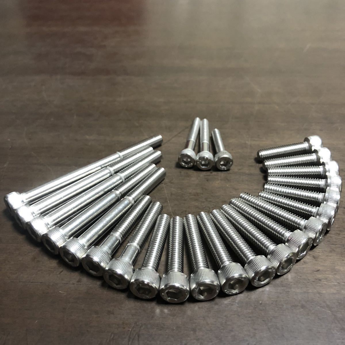 GSX400S 400刀 エンジンカバーボルト SUS 304 XM7 GK77A 1台分29本セット カタナ拍卖