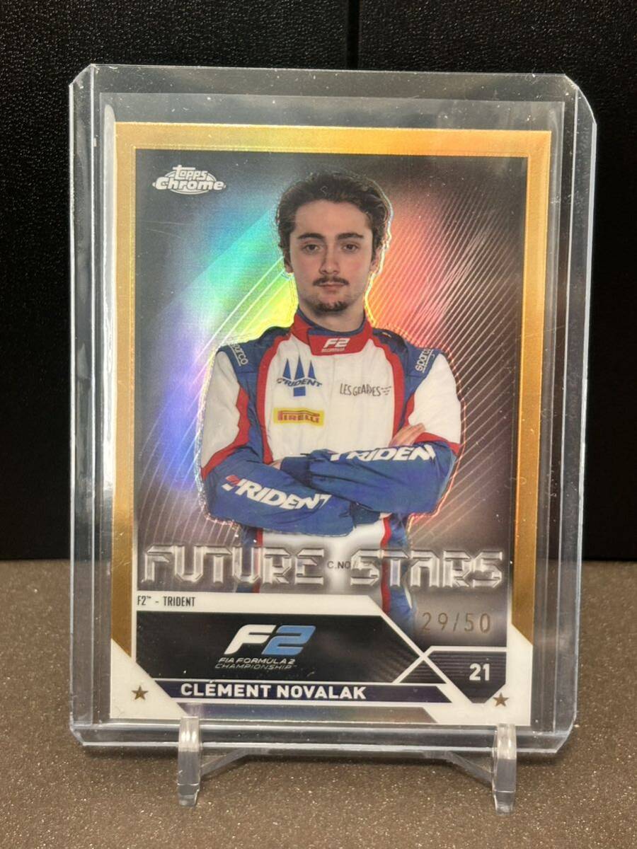 50枚限定 2023 Topps Chrome F1 Formula 1 Gold Refractor Clement Novalak拍卖