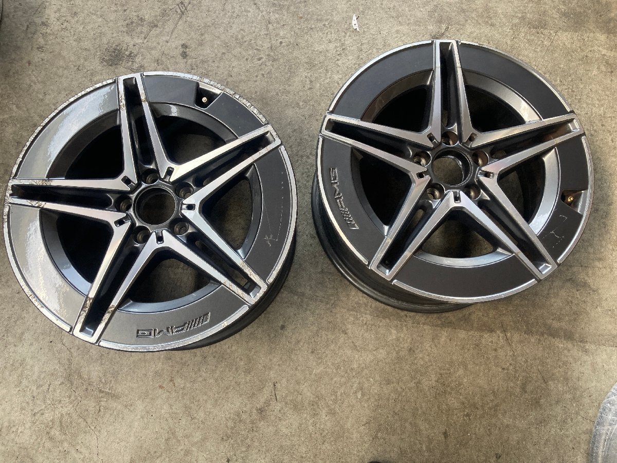 メルセデスベンツ AMGライン ホイール 2本セット  18インチ×8.5J 5H PCD 112 +52 メルセデスAMG 7188拍卖