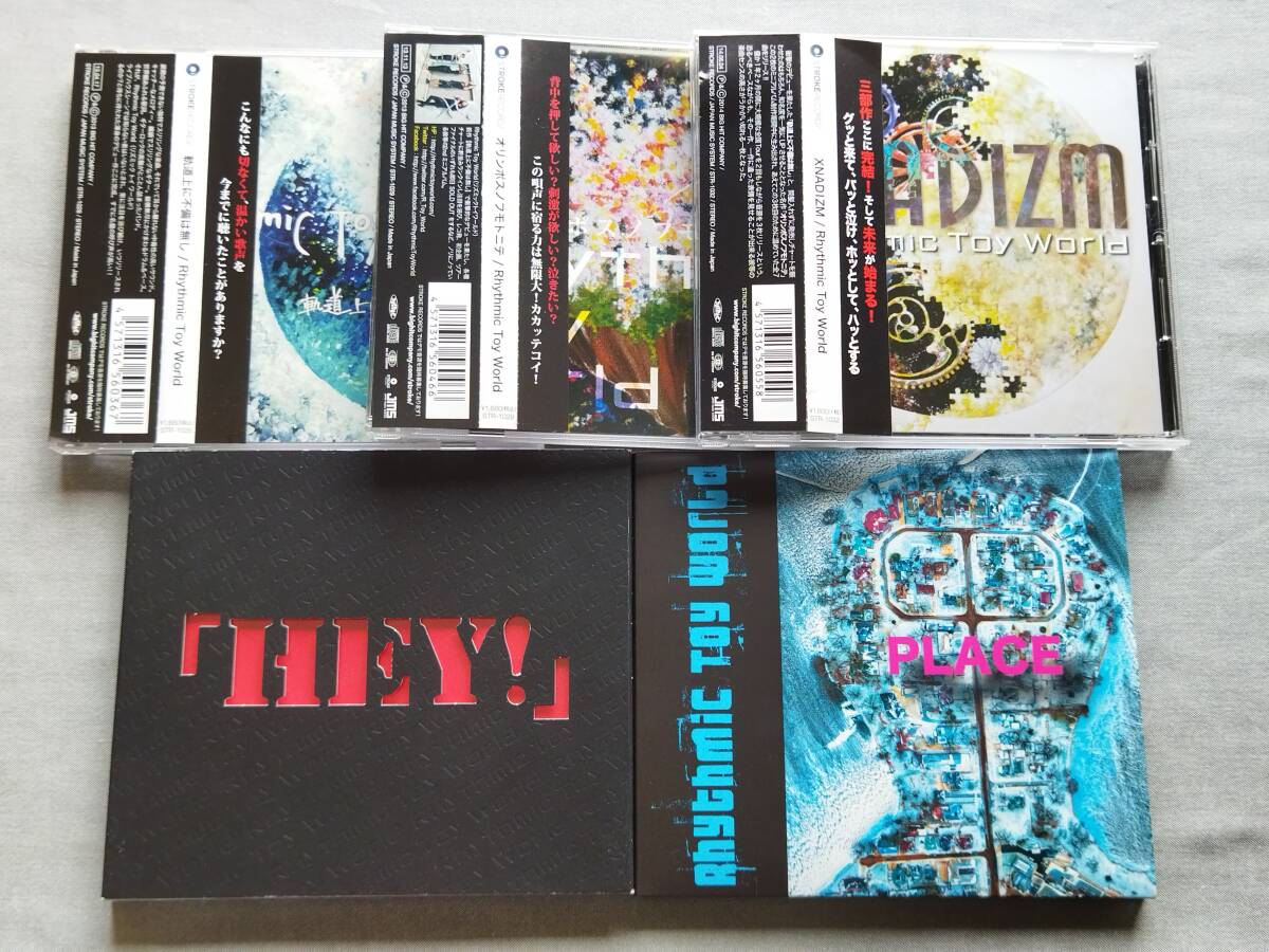 4328 即決有 中古CD5枚 Rhythmic Toy World 軌道上に不備は無し/オリンポスノフモトニテ/XNADIZM/PLACE/HEY! RTW リズミック トイ ワールド拍卖