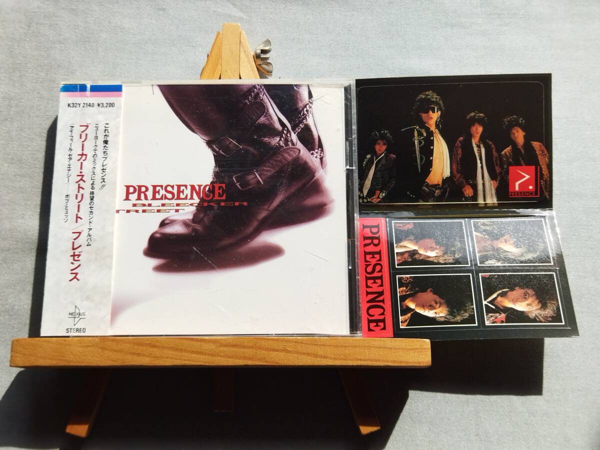 4328f 即決有 中古CD 88年初版/3200円盤/帯・ステッカー付き PRESENCE 『Bleecker Street』 プレゼンス/ブリーカー・ストリート 白田一秀拍卖
