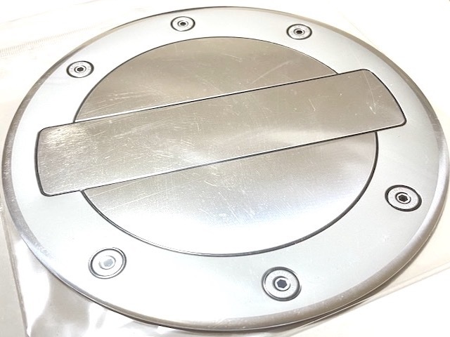 フューエルリッドアルミステッカー丸型 type2 給油口カバー ガスリッド 車 自動車 シール 汎用 ガーニッシュ パネル 立体的 ガソリンタンク拍卖