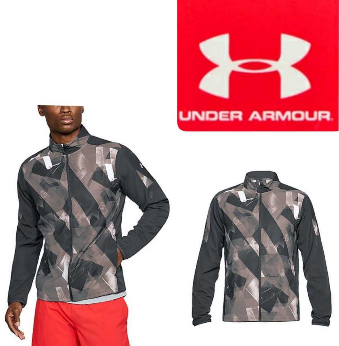 新品 UNDER ARMOUR(アンダーアーマー)ランニング メンズウェア UA STORM OUT&BACK PRT JACKET 1305200 016 メンズ拍卖