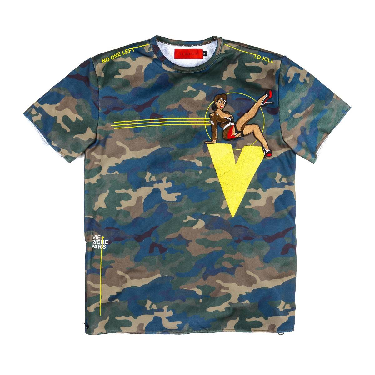 AZ37)VIE RICHE GHOST CAMO PINUP Tシャツ(03541)/ヴィ リッシュ/S/M/USサイズ/B系拍卖