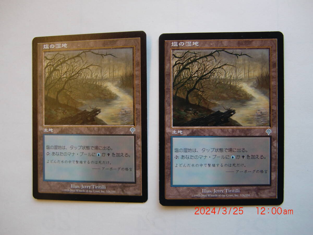 バイン MTG 塩の湿地/Salt Marsh 日本語4枚 INV拍卖