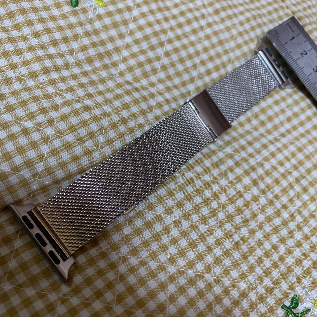 時計ベルト Apple Watch シルバーベルト腕時計ベルト @4013拍卖