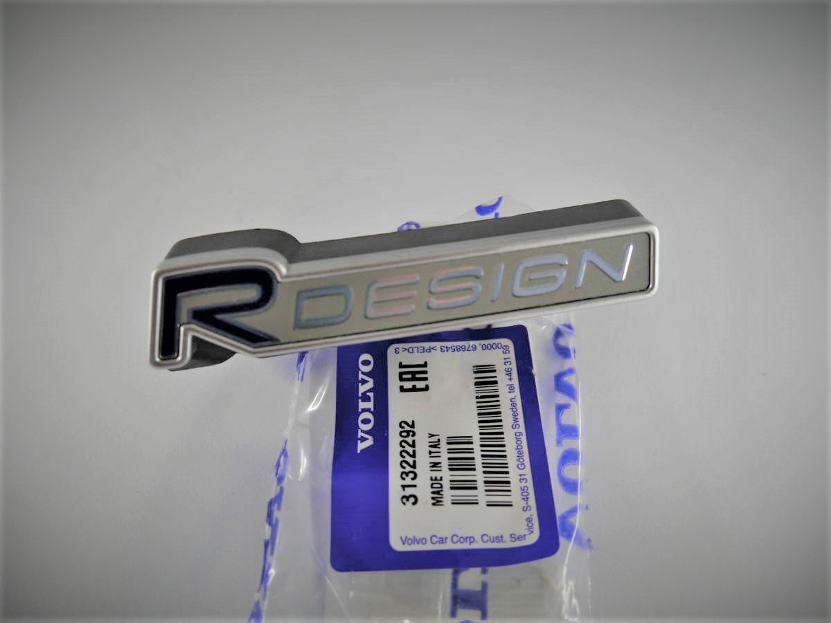 (送料込) ボルボ Rデザイン S60 V60 フロントグリルエンブレム【ボルボ純正・新品】拍卖