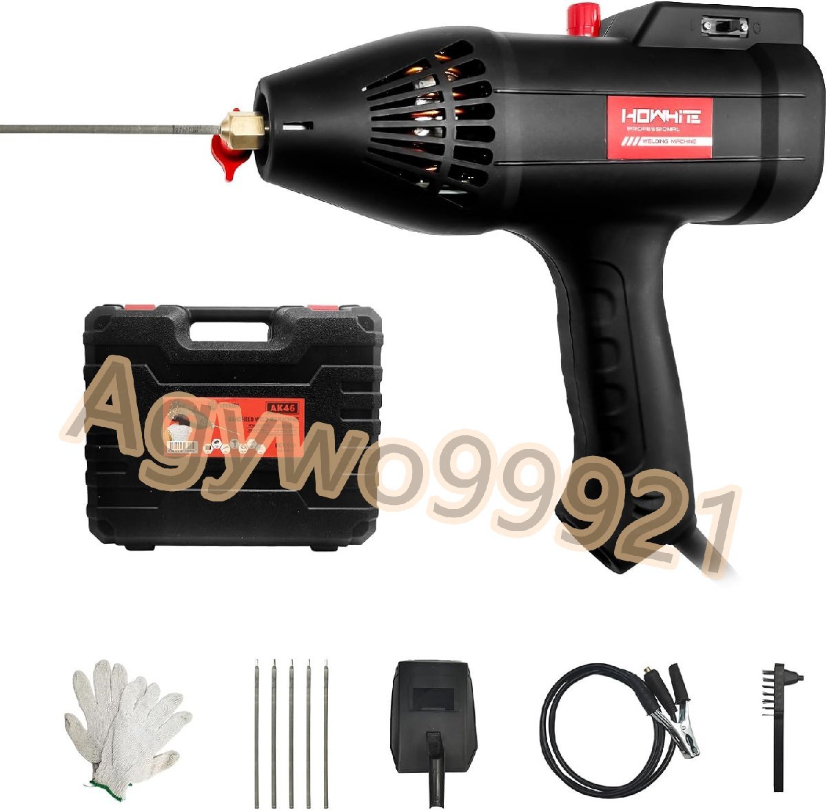 溶接機 110V 半自動 アーク溶接機 ハイパワー ハンドヘルド溶接機 軽量 小型 可変電流調整 電気溶接機 ポータブル インバーター直流半自動拍卖