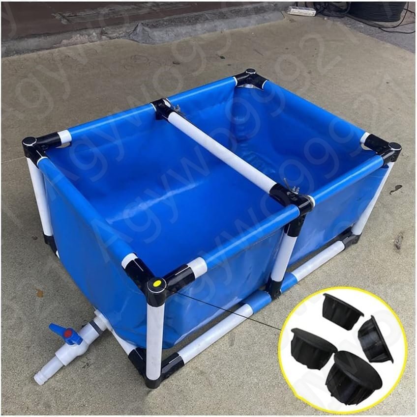 長方形プール アップグレード 大型水槽 立体養魚池 水槽 水を貯めやすい 安全性 魚のいる池 海産物養殖 ( 1.5x1x0.8m)拍卖