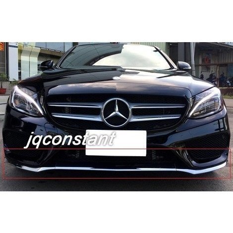 ベンツ Cクラス W205 前期 セダン ワゴン クーペ フロントバンパー メッキ スポイラー 右+左+センター拍卖