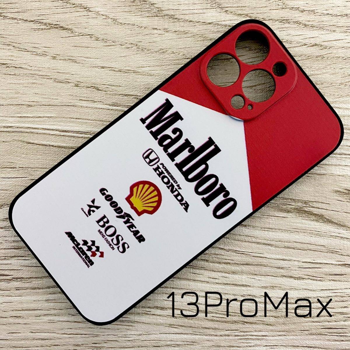 マールボロ マクラーレン ホンダ iPhone 13 Pro Max ケース F1 McLaren Honda マルボロ アイルトン・セナ スマホ拍卖