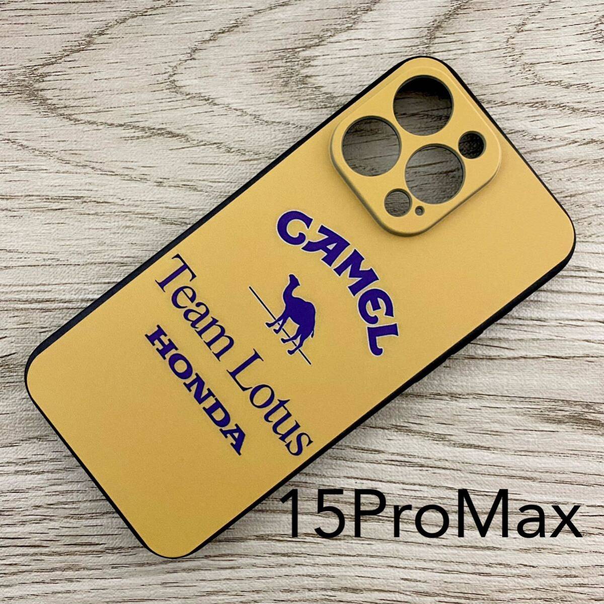 キャメル ロータス ホンダ iPhone 15 Pro Max ケース F1 アイルトン・セナ スマホ拍卖