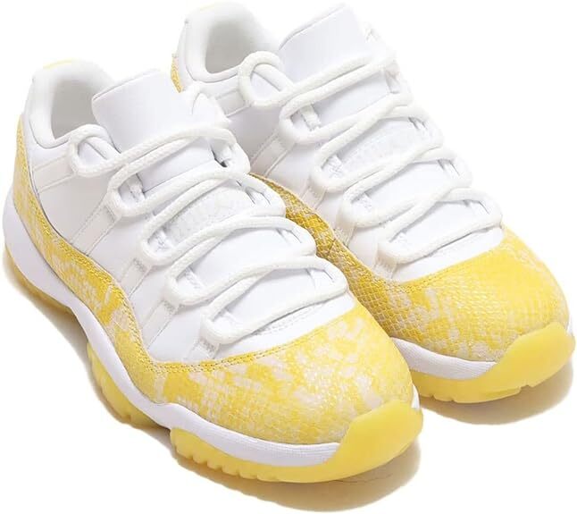 送料無料 24cm●NIKE ナイキ エア ジョーダン 11 レトロ ロー W AIR JORDAN 11 RETRO LOW 白 黄 AH7860-107 イエロー 蛇 スネーク拍卖