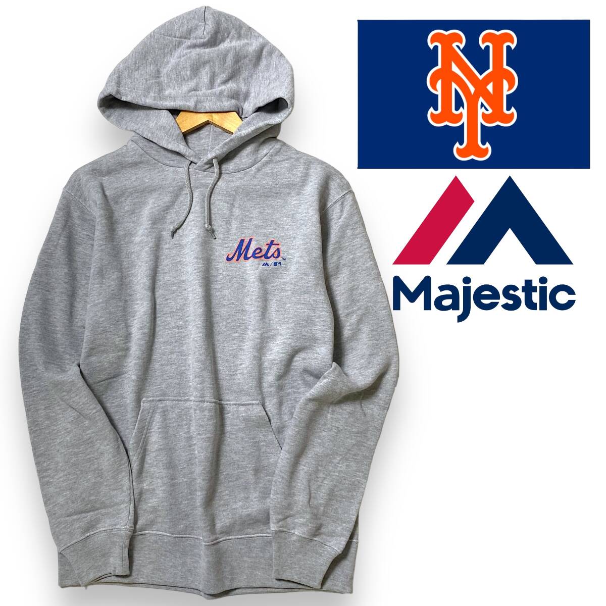 【M】新品 マジェスティック ニューヨークメッツ パーカー MAJESTIC MLB ミニオンコラボ 限定 スウェット M メジャーリーグ ◆R220拍卖