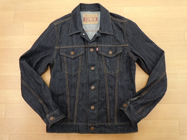 濃紺 状態良好★エドウィン46289 ジージャン L★デニムジャケット 即決★h拍卖