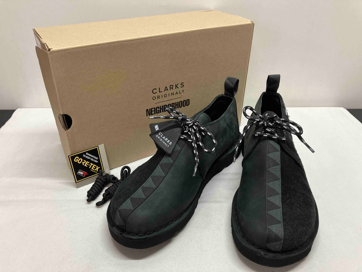 Clarks×Neighborhood クラークス×ネイバーフッド Desert Trek GTX デザートブーツ GORE-TEX メンズ 約29.0〜30.0cm ブラック系 箱あり拍卖